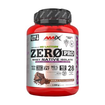 Podrobnoe foto харчова добавка протеїн в порошку amix nutrition zeropro protein подвійний голландський шоколад, 1 кг