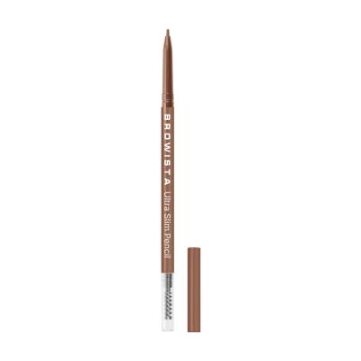 Podrobnoe foto ультратонкий олівець для брів belor desing browista ultra slim pencil 202 cвітло-каштановий, 0.1 г