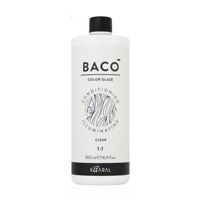 Podrobnoe foto кондиціонер для фарбування волосся kaaral baco color glaze conditioning illuminating clear, 500 мл