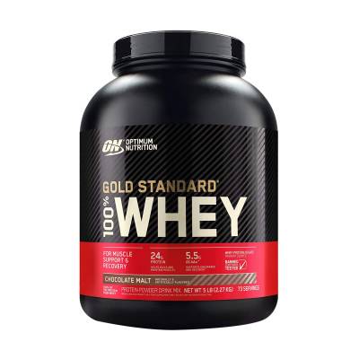 Podrobnoe foto харчова добавка протеїн optimum nutrition 100% whey gold standard шоколадий солод, 2.27 кг