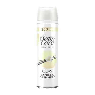 Podrobnoe foto гель для гоління gillette satin care dry skin olay vanilla cashmere жіночий, для сухої шкіри, 200 мл
