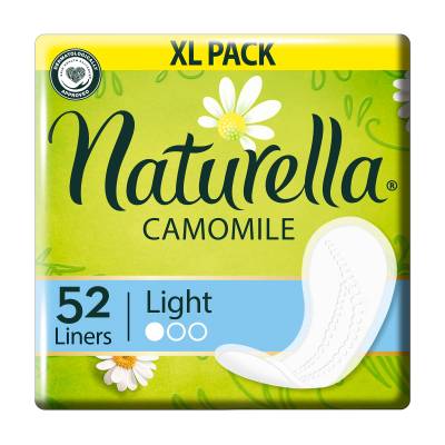 Podrobnoe foto щоденні прокладки naturella camomile light з ароматом ромашки, 52 шт
