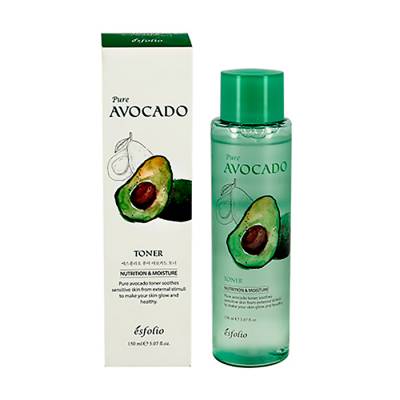 Podrobnoe foto тонер для обличчя esfolio pure avocado toner з екстрактом авокадо, 150 мл