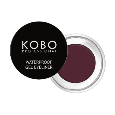 Podrobnoe foto водостійка підводка для очей kobo professional waterproof gel eyeliner, plum, 6 г