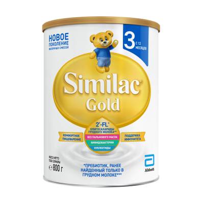 Podrobnoe foto дитяча суха молочна суміш similac gold 3, від 12 місяців, 800 г (товар критичного імпорту)