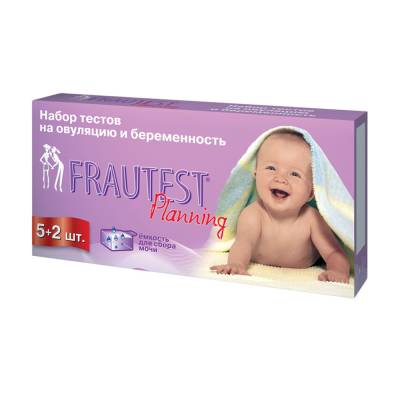 Podrobnoe foto набір тестів для визначення овуляції та вагітності frautest planning, 5+2 шт