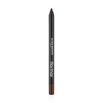 Podrobnoe foto м'який олівець для очей flormar ultra eyeliner 012 brown, 1.14 г