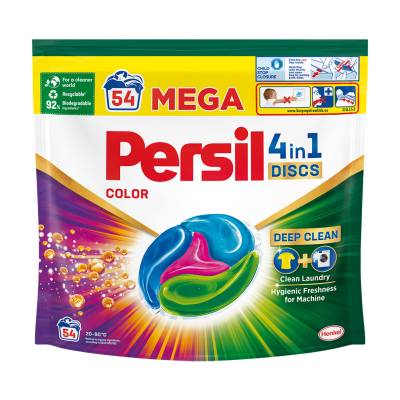 Podrobnoe foto капсули для прання persil color 4in1 discs, 54 цикли прання, 54 шт