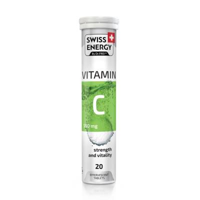 Podrobnoe foto харчова добавка вітаміни шипучі swiss energy vitamin с 550 мг, 20 шт