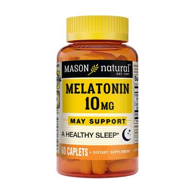Podrobnoe foto харчова добавка в таблетках mason natural melatonin мелатонін 10 мг, 60 шт