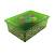 foto контейнер для зберігання з кришкою qutu light box flouresent green 17.5*37*52.5 см, 25 л