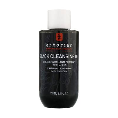 Podrobnoe foto чорна олія для очищення обличчя erborian black cleansing oil, 190 мл