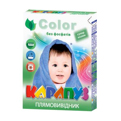 Podrobnoe foto плямовивідник для дитячих речей карапуз color з ензимами, 500 г