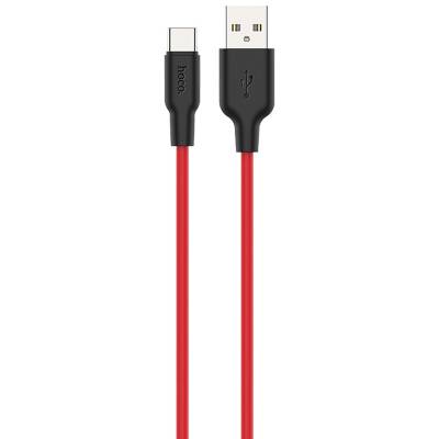 Podrobnoe foto дата кабель hoco x21 plus silicone type-c cable (1m) (black / red) 1236017