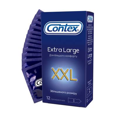 Podrobnoe foto презервативи contex extra large xxl збільшеного розміру, 12 шт