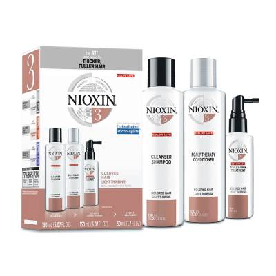Podrobnoe foto набір nioxin hair system 3 kit для волосся (шампунь, 150 мл + кондиціонер, 150 мл + маска, 50 мл)