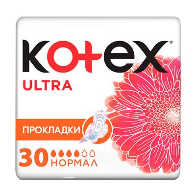 Podrobnoe foto прокладки для критичних днів kotex ultra normal, 30 шт