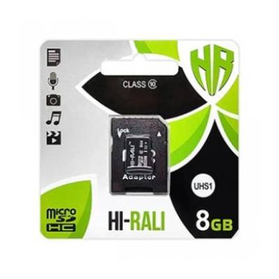 Podrobnoe foto карта пам'яті hi-rali microsdhc (uhs-1) 8 gb card class 10 + sd adapter (чорний) 1266427