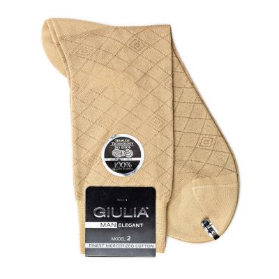 Podrobnoe foto шкарпетки чоловічі giulia elegant 203 calzino beige р.43-44