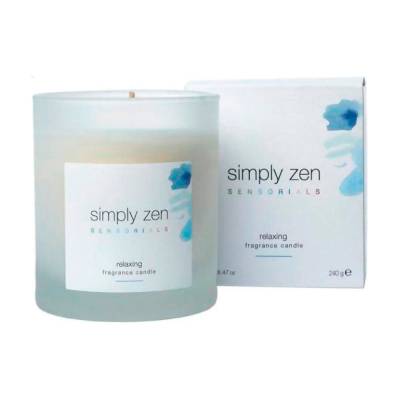 Podrobnoe foto ароматична свічка simply zen sensorials relaxing fragrance candle, 240 г