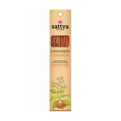 Podrobnoe foto ароматичні палички sattva cinnamon кориця, 15 шт
