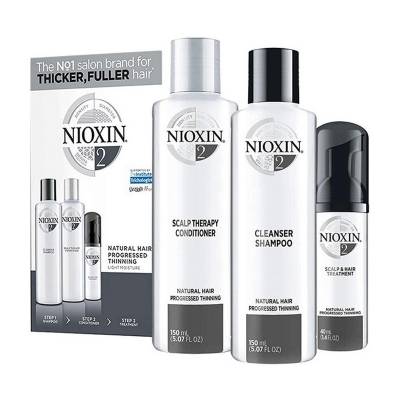 Podrobnoe foto набір nioxin hair system 2 kit для волосся (шампунь, 150 мл + кондиціонер, 150 мл + маска, 40 мл)