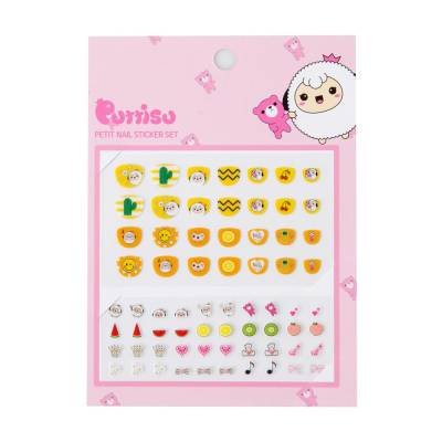 Podrobnoe foto дитячий набір наліпок для нігтів puttisu petit nail sticker set 02 lemon orange candy, 5 шт