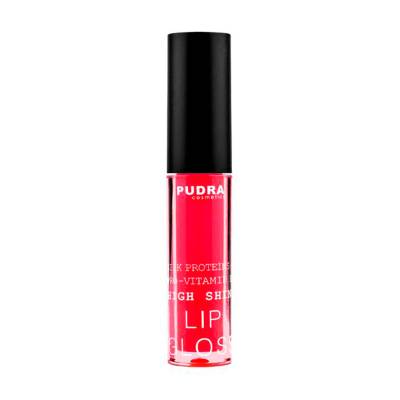 Podrobnoe foto блиск для губ pudra cosmetics high shine lip gloss з протеїнами шовку та провітаміном b5, 08 juicy berry, 2.5 г