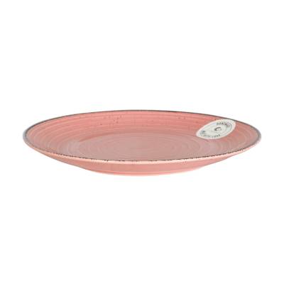 Podrobnoe foto тарілка обідня cesiro spiral рожева, 26 см (i3070s/g139)