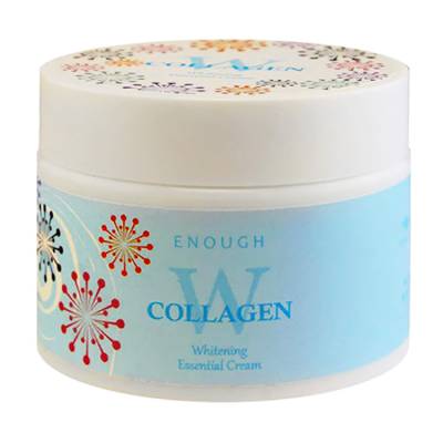 Podrobnoe foto освітлювалюний крем для обличчя з колагеном enough w collagen whitening premium cream, 50 г
