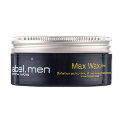 Podrobnoe foto чоловічий віск для волосся label.m max wax максимальна фіксація, 50 мл